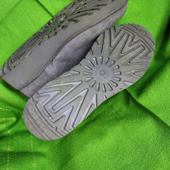 UGG Women's Classic Mini II Winter Boots Grey Ankle Authentic Size8 - Picture 9 of 15